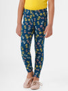 De Moza Kids - Girls Ankle Length Printed Leggings Cotton Poseidon - De Moza