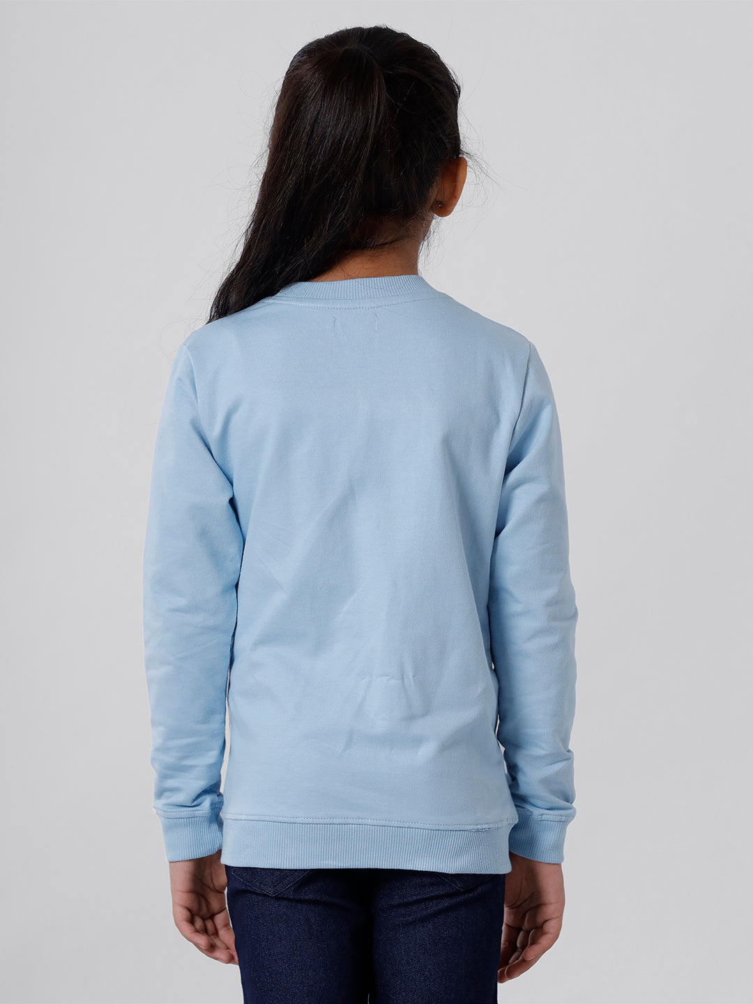 Kids - Girls Sweatshirt Light Blue - De Moza