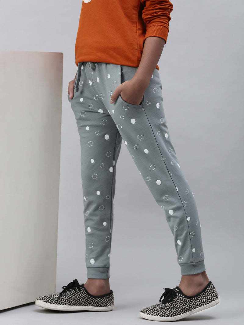 PIPIN Girls Printed Jogger Stormy Sea
