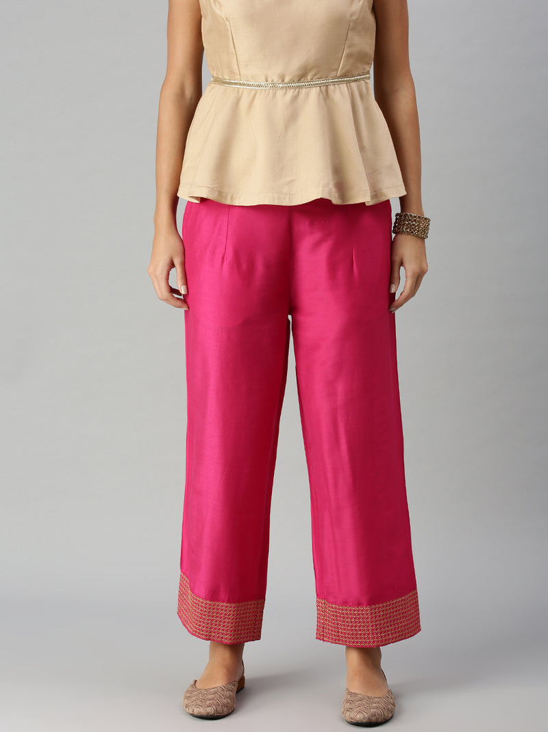 De Moza Women’s Palazzo Fuchsia