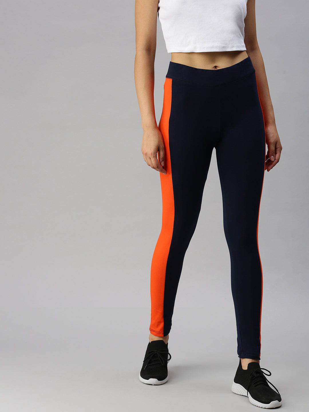 De Moza Ladies Active Wear Leggings Navy Blue