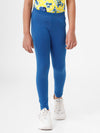 Kids – Girls Printed Ankle Leggings Navy Blue