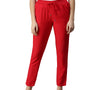 De Moza Women's Straight Pant Red