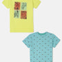 Pack of 2 Pipin Boys Printed T-shirts Light Blue&Light Green