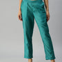 De Moza Women's Cigarette Pant Teal