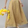 De Moza Womens Printed Skirt Gold