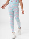 Kids – Girls Printed Ankle Leggings Pink