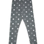 Kids – Girls Printed Ankle Leggings Grey