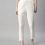 De Moza Women's Straight Pant Offwhite