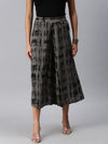 De Moza Women’s Printed Culottes Dark Grey