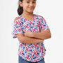 Kids - Girls Printed Top Blue