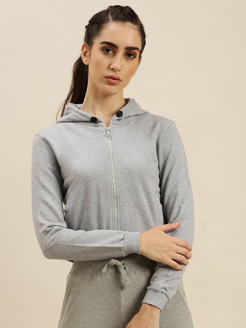 De Moza Ladies Sweatshirt Grey Melange