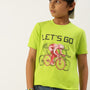 PIPIN Boys Printed T-shirt Lime