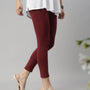 De Moza Ladies 7/8th Leggings Maroon