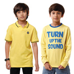 Pack of 2 Pipin Boys T-shirt Yellow & Yellow Tail