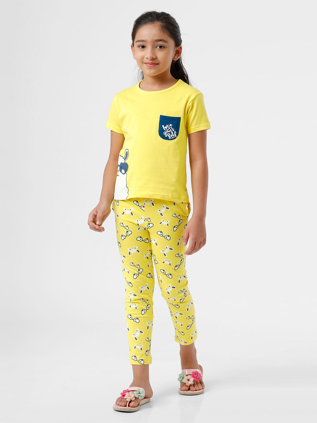 Kids – Girls Printed Pyjama Set Quince