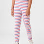 Kids – Girls Printed Ankle Leggings Pink