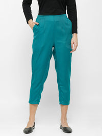 De Moza Ladies Straight Pant Teal