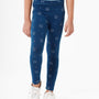 Kids – Girls Printed Ankle Leggings Navy