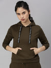 De Moza Ladies Sweatshirt Olive Green