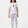 Kids – Girls Printed Pyjama Set Grey Dawn