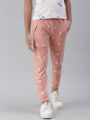 PIPIN Girls Printed Jogger Rose Tan