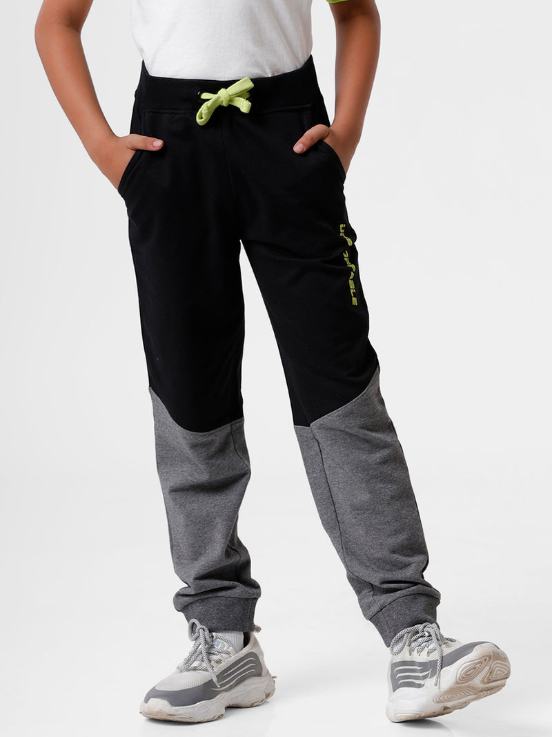 Kids - Boys Printed Jogger Black