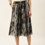 De Moza Women's Printed Culottes Black