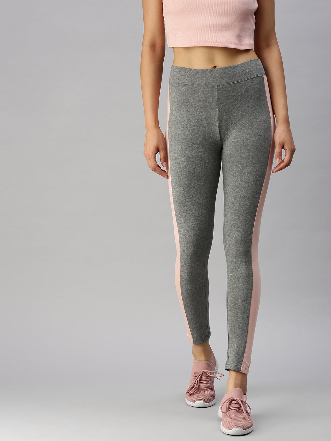 De Moza Ladies Active Wear Leggings Anthra Melange