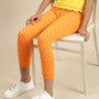 Kids - Girls Printed Jogger Orange