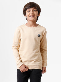 Kids - Boys Printed Sweatshirt Almond Sand