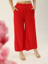 De Moza Ladies Palazzo Red