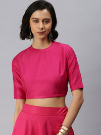 De Moza Women's Blouse Magenta