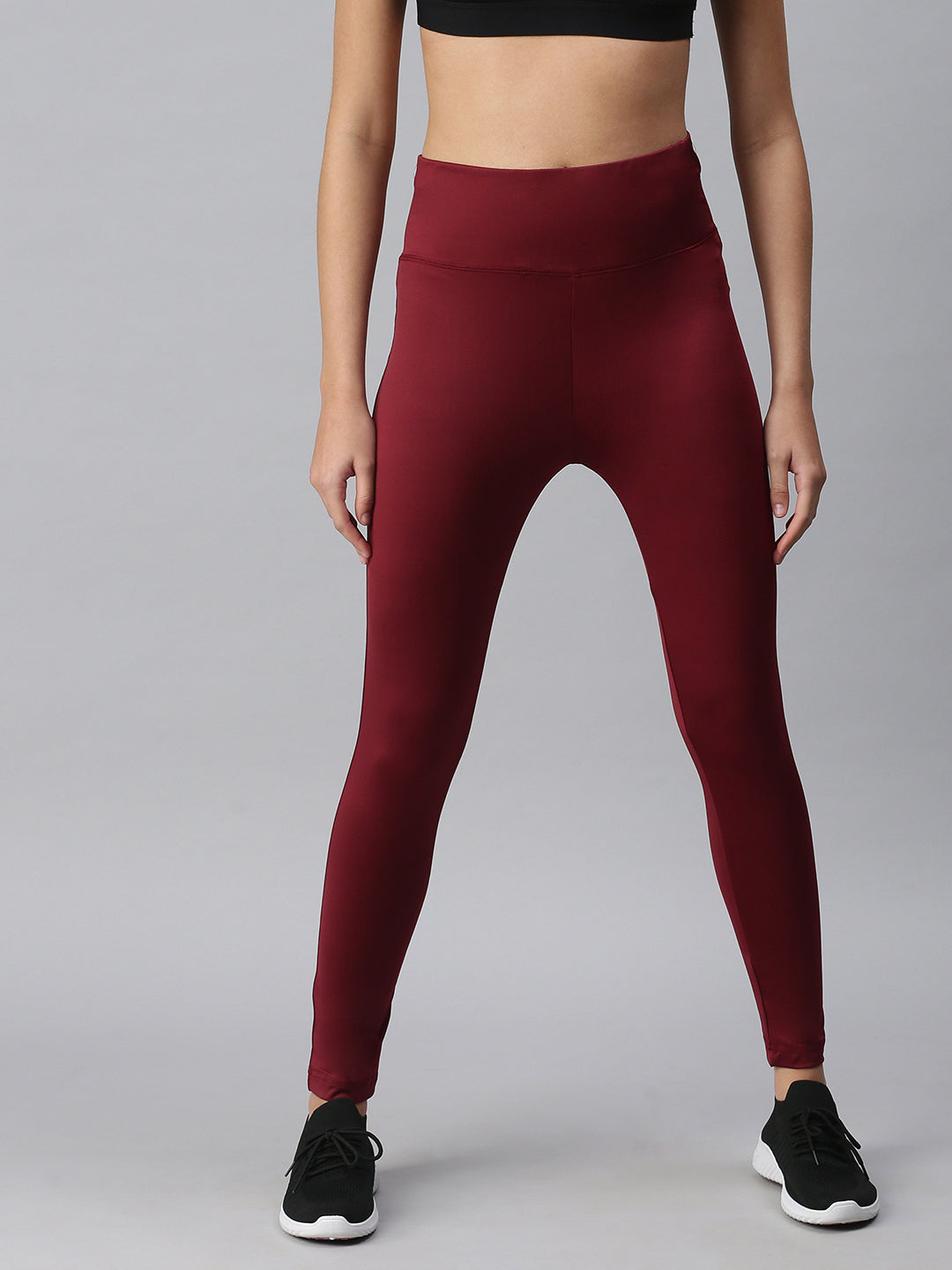 De Moza Ladies Active Wear Leggings Wine