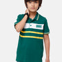 Kids - Boys Printed Half Sleeve T-Shirt Bottle green