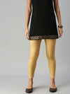De Moza- Ladies Ankle Length Leggings Gold - De Moza