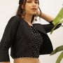 De Moza Womens Ethnic Jacket Black