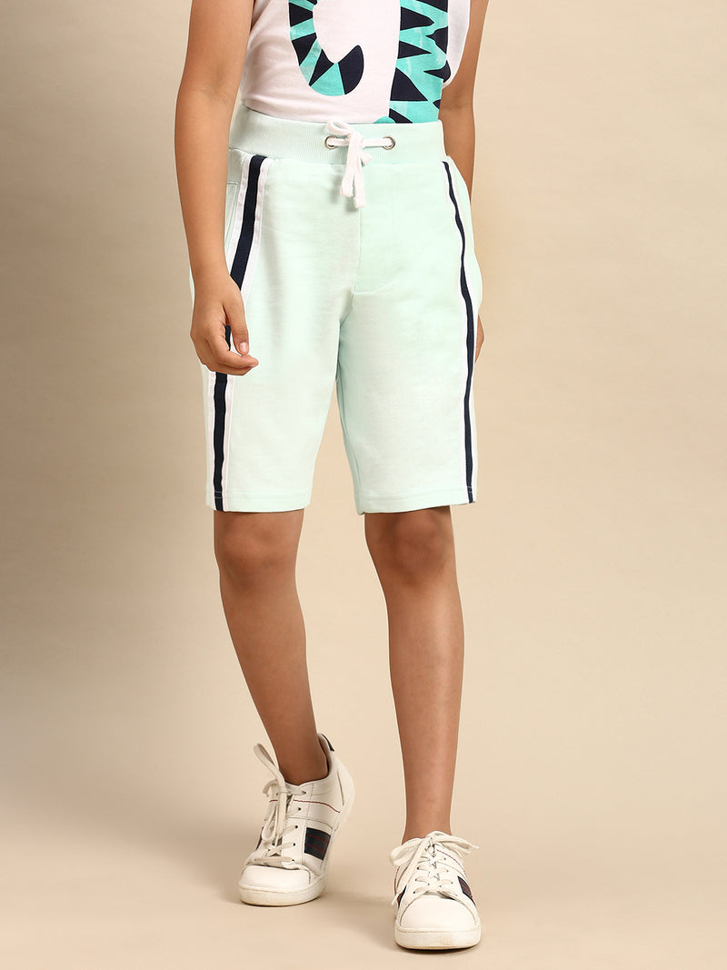 Kids - Boys Printed Shorts Mint