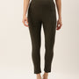 De Moza Women's Treggings Olive Green