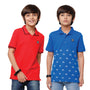 Pack of 2 Pipin Boys T-shirt High Risk Red & Princess Blue