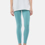 De Moza Ladies Ankle Length Leggings Solid Cotton Petrol
