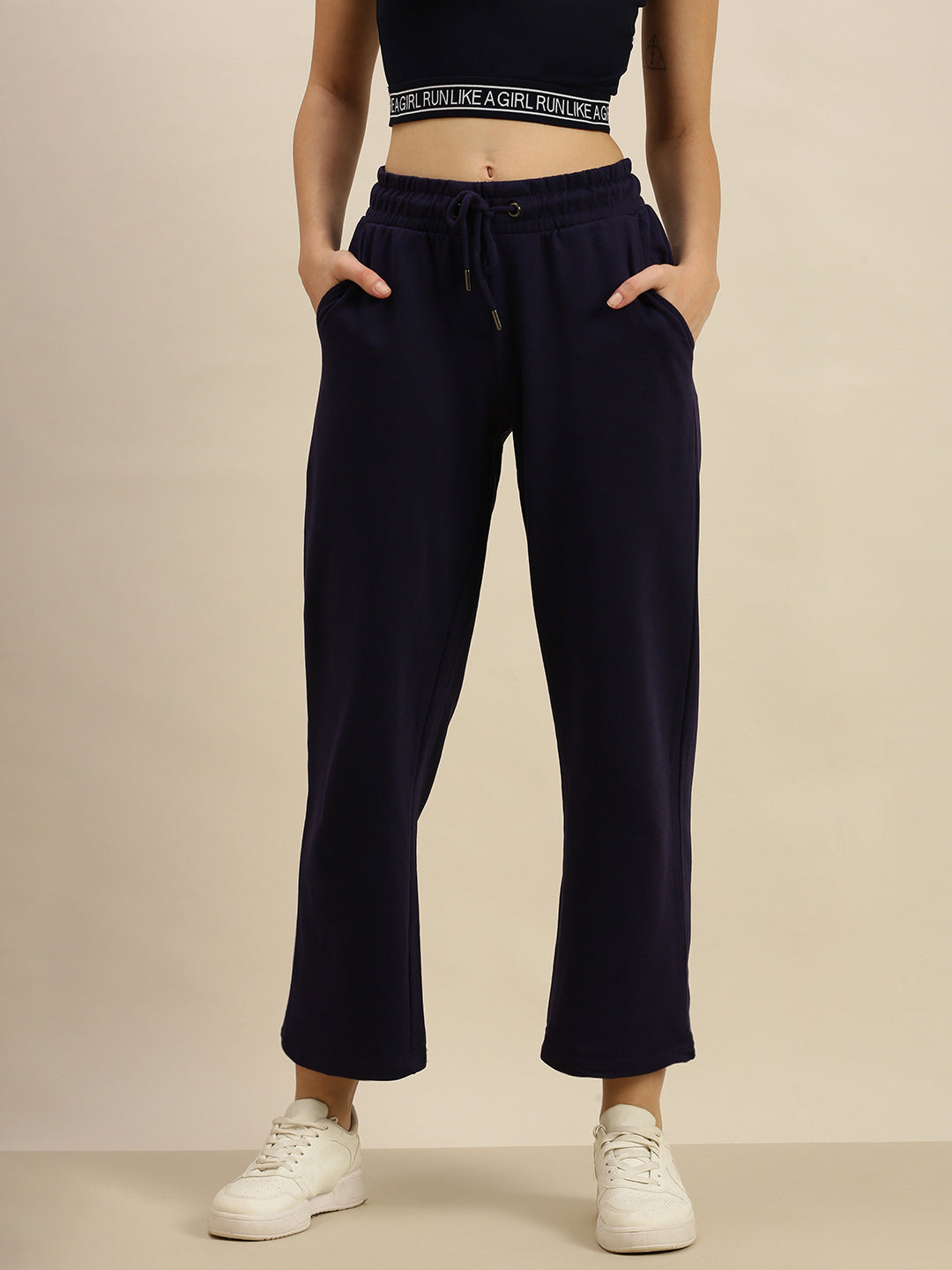 De Moza Ladies Jogger Navy Blue - De Moza