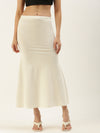 De Moza Women’s Saree Shapewear Off White