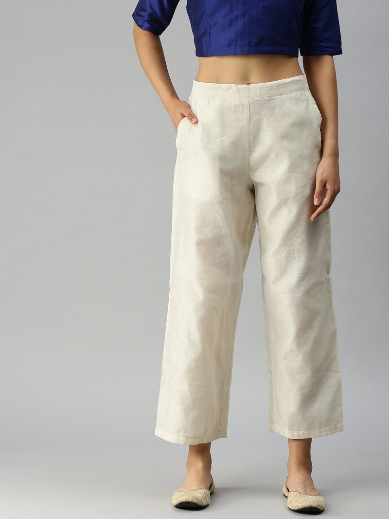 De Moza Ladies Palazzo Offwhite