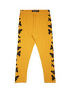 Kids – Girls Printed Ankle Leggings Mustard