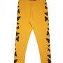 Kids – Girls Printed Ankle Leggings Mustard