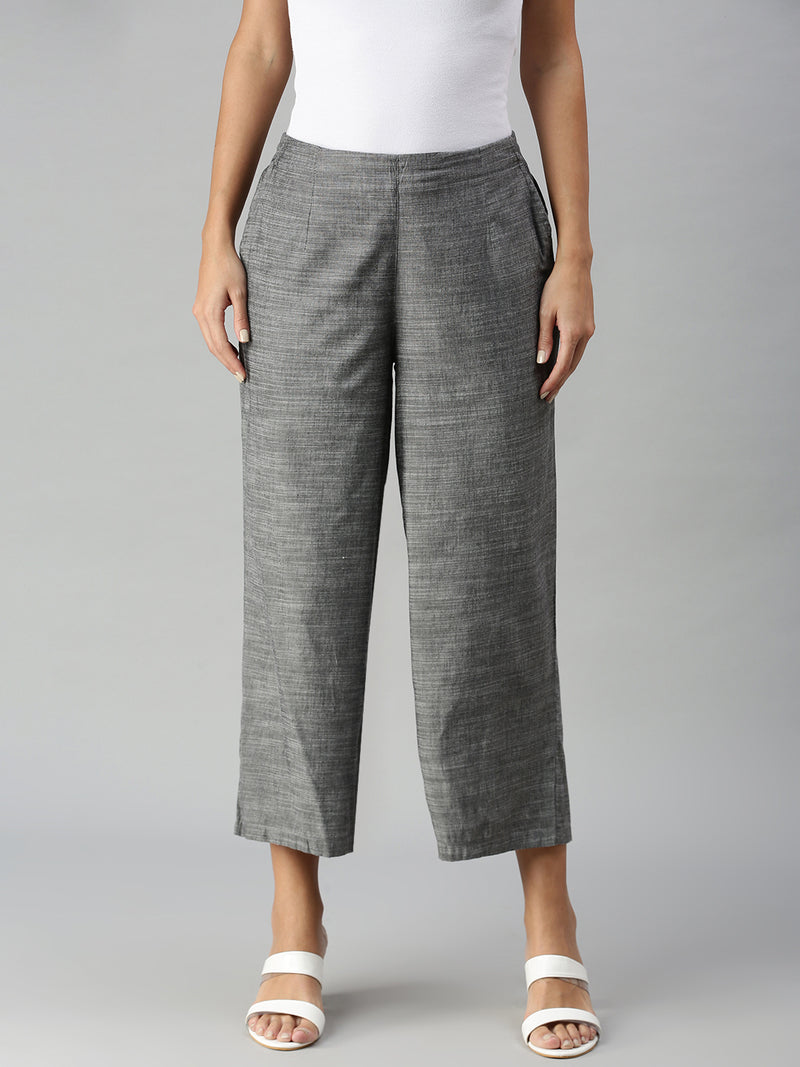 De Moza Ladies Palazzo Dark Grey