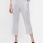De Moza Ladies Printed Straight Pant Offwhite
