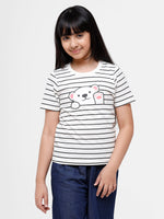 Kids - Girls Printed Top Cloud Dancer