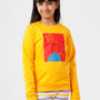 Kids - Girls Printed Sweatshirt Bright Yellow